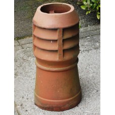 Terracotta 'Louvre' chimney pot